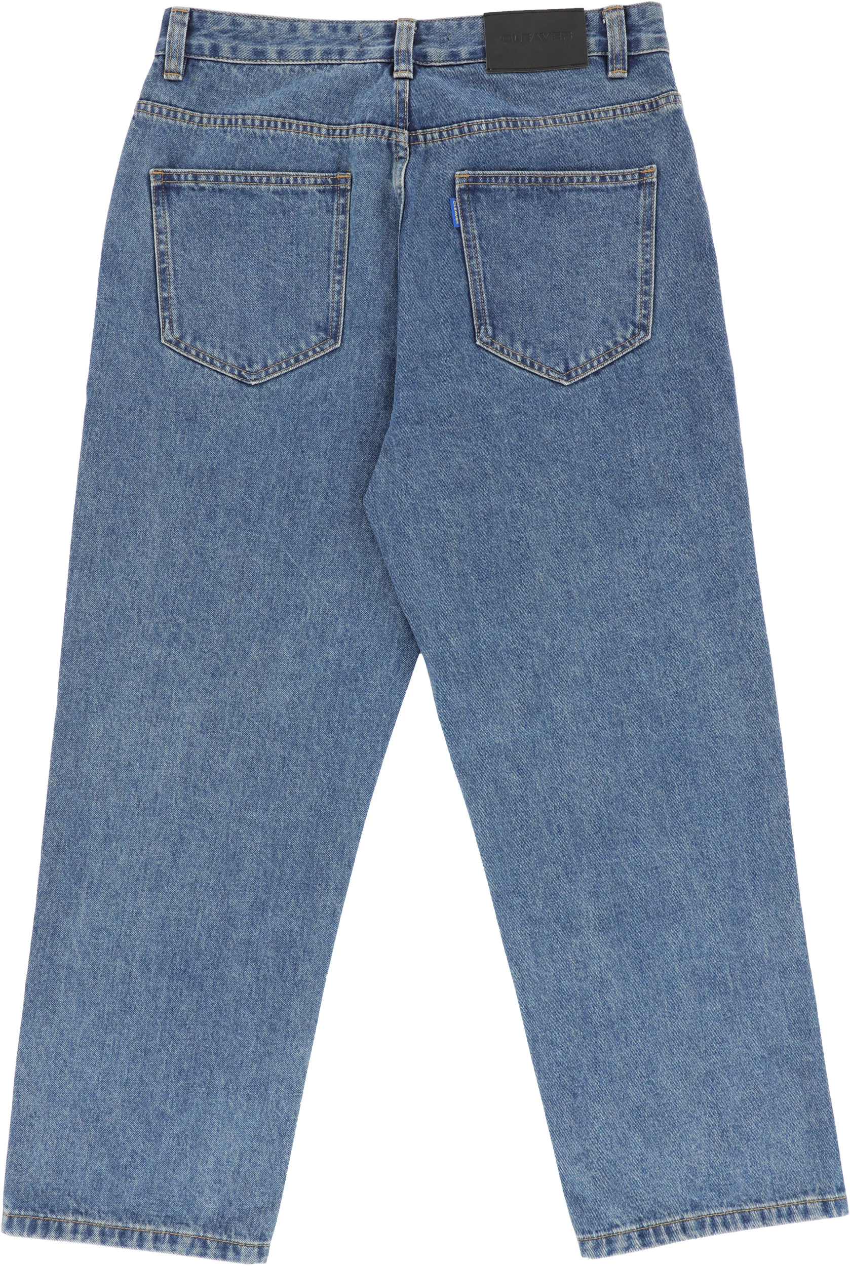GIDEAL clash lamé denim pants (indigo) 3 - メルカリ