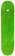Cleaver Klee-VR Sticker 8.125 Skateboard Deck - green - top