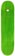 Cleaver Klee-VR Sticker 8.125 Skateboard Deck - green - top