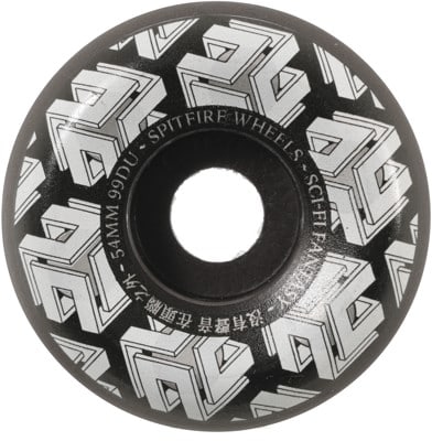 Spitfire Sci-Fi Fantasy Dyson Formula Four Conical Skateboard Wheels - black (99d) - view large