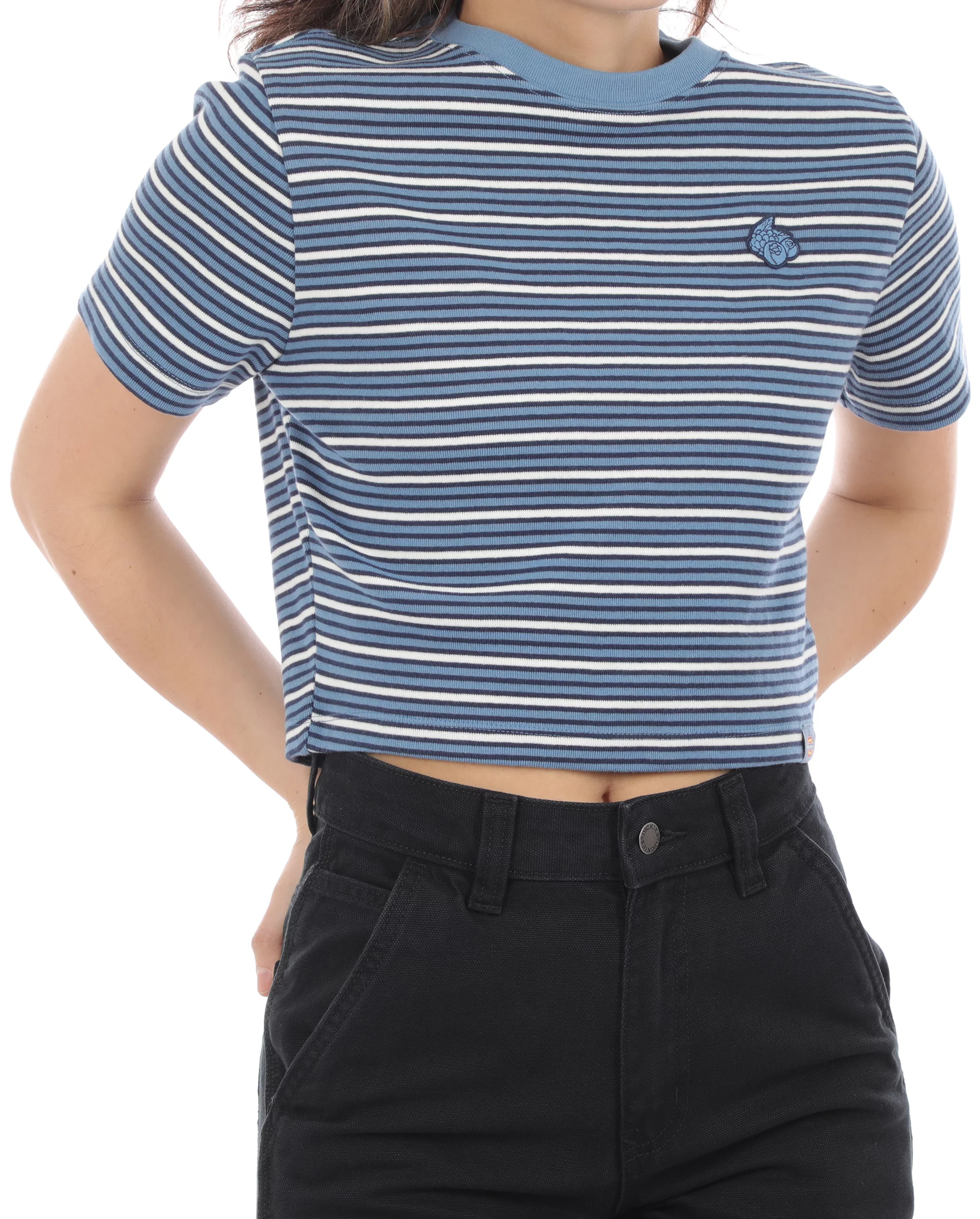 売れ筋商品|||ディッキーズ カットソー トップス レディース Altona Stripe T-Shirt - Women's Cornet Gargen Baby Stripe Dickies Women's Altona Stripe T-Shirt - cornet garden baby