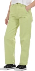 Dickies Women's Crop Cargo Pants - stonewashed military green