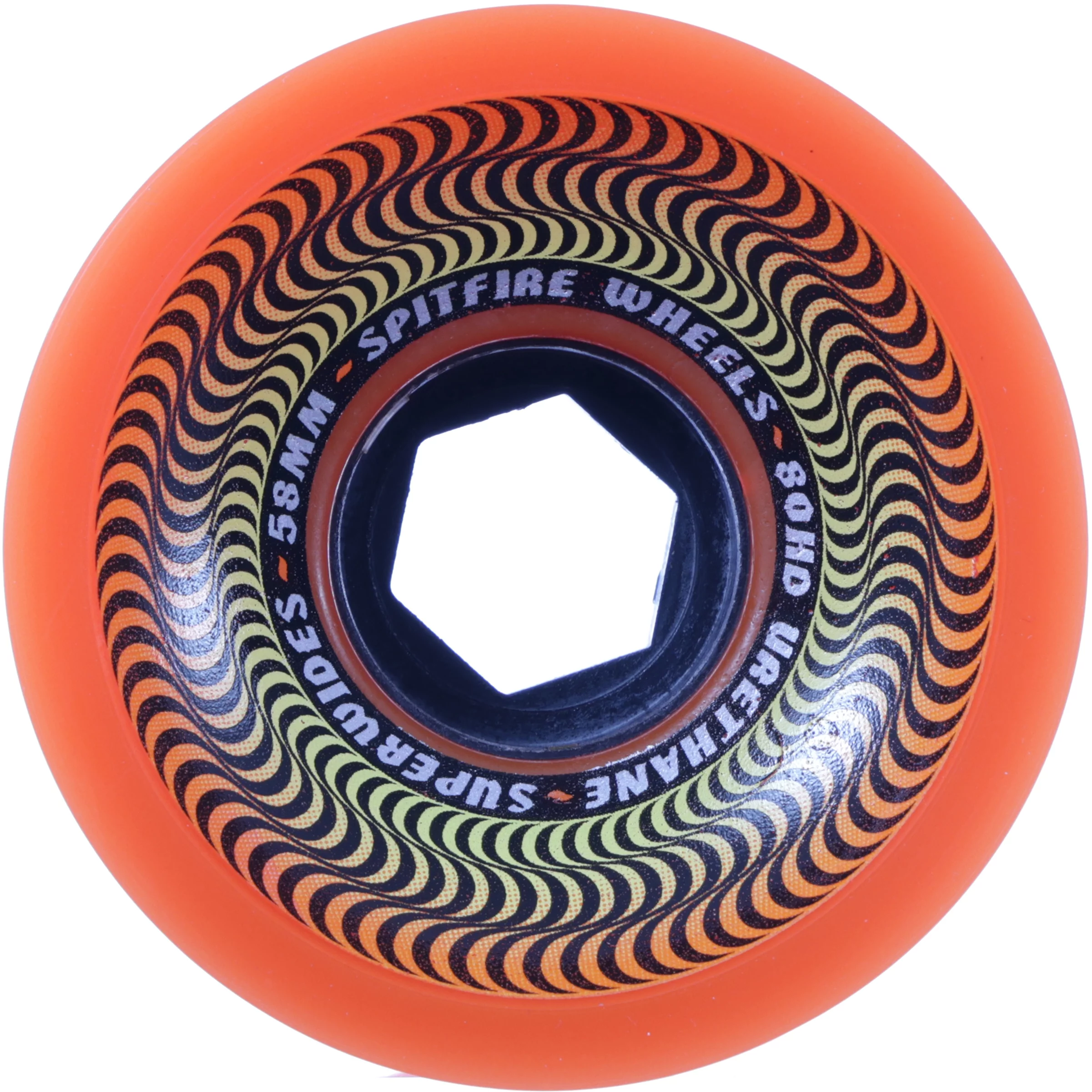 Spitfire Superwide 80HD Cruiser Skateboard Wheels - orange (80d
