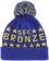 Bronze 56k Star Pom Beanie - blue