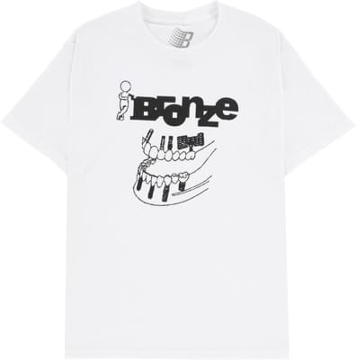 Bronze 56k Teeth T-Shirt - white - view large