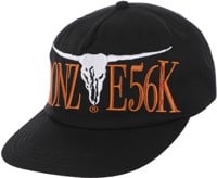 Bronze 56k Ranch Snapback Hat - black