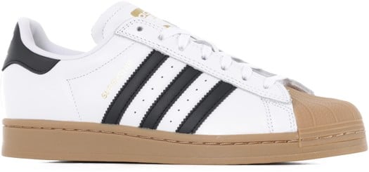 Adidas Superstar ADV Skate Shoes - footwear white/core black/gum4 - view large