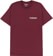 Tactics Throwback T-Shirt - maroon - front