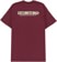 Tactics Throwback T-Shirt - maroon - reverse