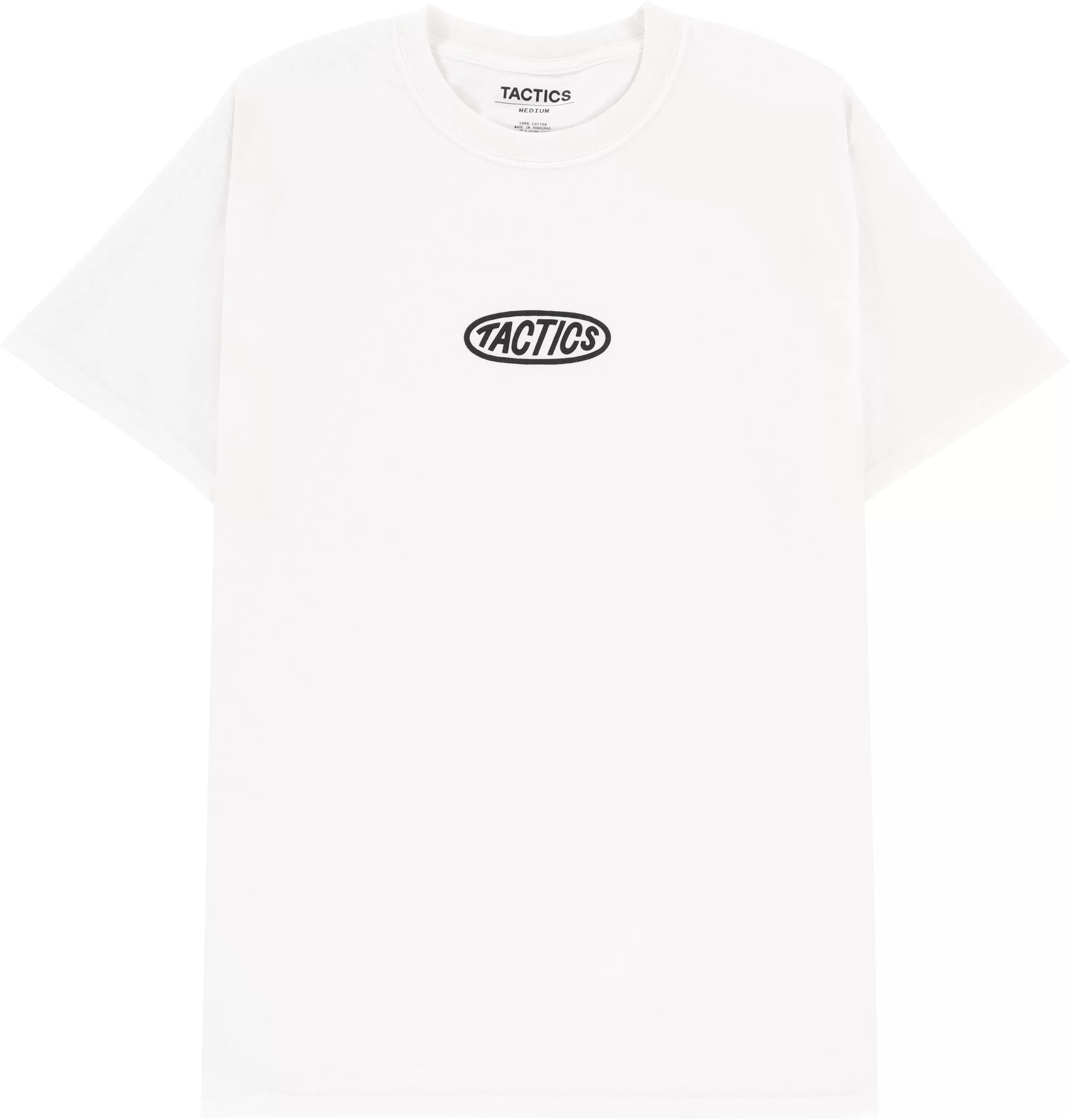 Tactics Oval Logo T-Shirt - white
