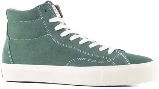 Last Resort AB VM003 - Suede High Top Skate Shoes - elm green/white - view large