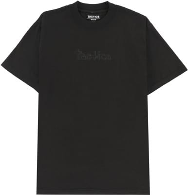 Tactics Happy Wordmark Garment Dye T-Shirt - black - view large