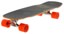 Loaded Ballona Willy 27.75" Complete Longboard - silver trucks/orange wheels - angle