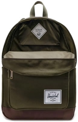 Herschel Pop Herschel Dark Olive Palm Herschel Supply Pop Quiz V2 Backpack  Ivy Green/chicory Coffee