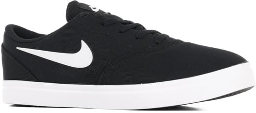 Nike SB Kids Check CNVS BP Skate Shoes - black/white - view large