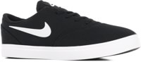 Nike SB Kids Check CNVS BP Skate Shoes - black/white