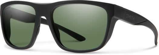 Smith Barra Polarized Sunglasses - matte black/chromapop gray green polarized lens - view large