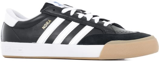 Adidas Nora Skate Shoes - core black/footwear white/bluebird - view large