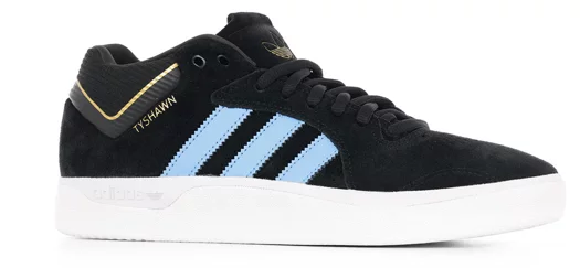 Adidas Tyshawn Pro Skate Shoes - core black/light grey heather/blue burst