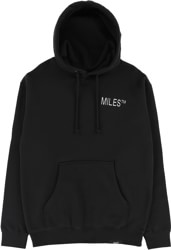 Miles Logo Hit Hoodie - black