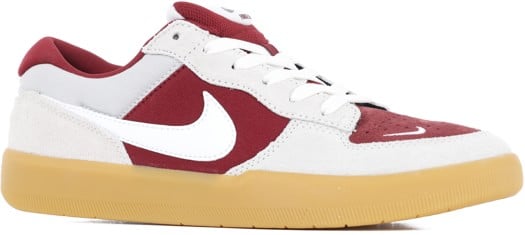 Nike SB Force 58 Skate Shoes - team red/white-summit white-gum lt brown - view large