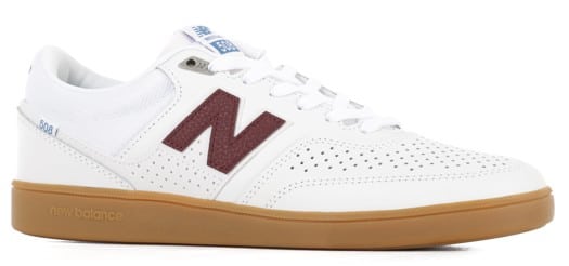 New Balance Numeric 508 Brandon Westgate Skate Shoes - white/burgundy/gum - view large