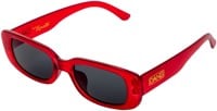 Dang Shades Korvette Sunglasses - cherry red/smoke lens