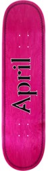 April OG Logo 8.25 Skateboard Deck - black/pink helix