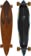 Arbor Fish Groundswell 37" Complete Longboard - skull outline / black trucks / trans amber wheels