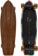 Arbor Rally Groundswell 31" Complete Cruiser Skateboard - skull outline / black trucks / trans amber wheels