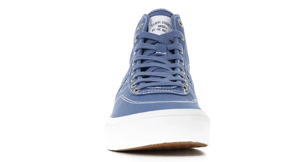 Vans Crockett Pro High Decon Skate Shoes - canvas blue/white  display picture 1