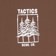 Tactics Bend Trees T-Shirt - brown - front detail