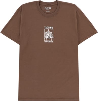 Tactics Portland Trees T-Shirt - brown - view large