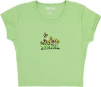 Tactics Women's Garden Crop T-Shirt - slime