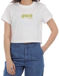 Rhythm Women's Horizon Vintage Crop Crew T-Shirt - vintage white