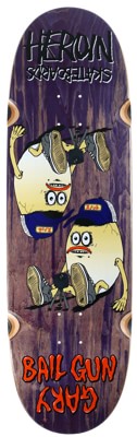 Heroin Bail Gun Gary 4 9.75 Symmetrical Shape Skateboard Deck - view large