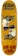 Heroin Bail Gun Gary 4 9.75 Symmetrical Shape Skateboard Deck - yellow