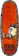 Heroin Paul's Egg 10.4 Double Driller Skateboard Deck - orange