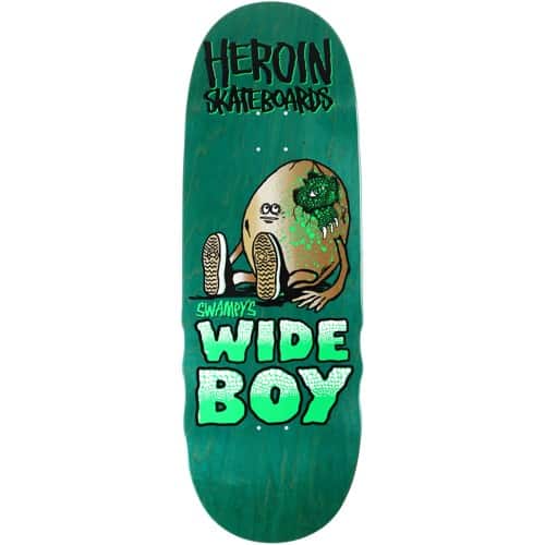 スケートボード CURB KILLER WIDE BOY DECK 10.75 Heroin Swampy's Wideboy 10.75 Symmetrical Shape Skateboard
