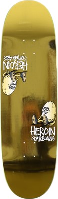 Heroin Symmetrical Egg 9.25 Skateboard Deck - gold - view large