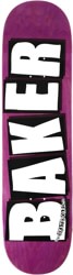 Baker Brand Logo Veneer 8.5 Skateboard Deck - purple