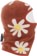 Airblaster Cozy Fleece Face Tube - rust big daisy - side