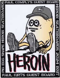 Heroin Eggzilla Sticker - pauls egg