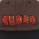 Baker Crumb Snapback Hat - brown/black - front detail