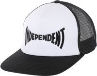 Independent Span Trucker Hat - white/black