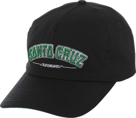 Santa Cruz Collegiate Strapback Hat - eco black - view large