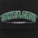 Santa Cruz Collegiate Strapback Hat - eco black - front detail