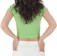 Tactics Women's Garden Crop T-Shirt - slime - reverse