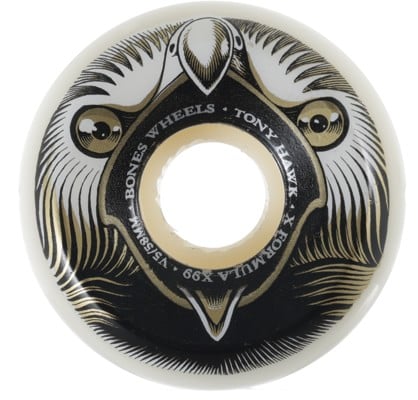 Bones Tony Hawk Pro X-Formula V5 Sidecut Skateboard Wheels - beak & destroy (99a) - view large