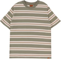 Rhythm Vintage Stripe T-Shirt - olive/multi